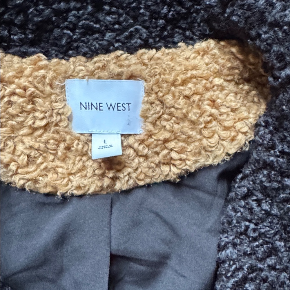 Nine West Women's Moto Sherpa Bomber Jacket - Picture 4 of 6